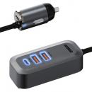 ADTEC ACPD-V100A2C2 Power Delivery対応 シガーソケットタイプ充電器/100W/USB Type-A 2ポート/Type-C 2ポート/ブラック