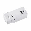 サンワサプライ TAP-MUC1AC2W モバイルタップ （AC×2個口＋USB-A×1＋Type-C×1）