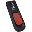 ADATA AC008-32G-RKD USBメモリ C008 32GB USB2.0対応 スライド式 ブラック+レッド /5年保証