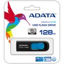 ADATA AUV128-128G-RBE USBメモリ UV128 128GB USB3.2 Gen1対応 スライド式 ブラック+ブルー /5年保証