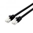 ELECOM LD-GPAT/BK2/RS LANケーブル/CAT6A対応/EU RoHS指令準拠/爪折れ防止/簡易パッケージ仕様/2.0m/ブラック