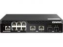 QNAP QSW-M2106R2S2T QSW-M2106R-2S2T L2 Webマネージドスイッチ(4x10GbE + 6x2.5GbE)