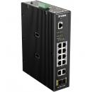 D-Link(ディーリンク) DIS-200G-12PSW/A2 DIS-200G-12PSW 産業用ギガビットL2スマートスイッチ、PoE+対応（最大240W給電）、ギガビット10ポート、SFPスロットx2、DC電源、IP30メタル筐体、-40℃～75℃対応、5年保証