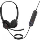 Jabra 4099-413-279 Jabra コンタクトセンター用ヘッドセット USB-A 両耳 MS認定 コントロールユニット付「Jabra Engage 40 - (Inline Link) USB-A MS Stereo」
