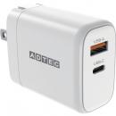 ADTEC APD-V065AC-WH Power Delivery対応 GaN AC充電器/65W/USB Type-A 1ポート/Type-C 1ポート/ホワイト