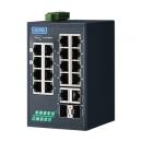 アドバンテック EKI-5626CI-PN-AE 産業用コミュニケーションEKI 16 + 2G Combo Port Entry Level Managed Switch Supporting Profinet Extreme Temp