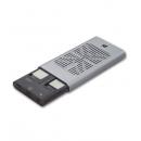 ラトックシステム RS-ECM2-U32C USB3.2 Gen2x2 M.2 SSDケース（クローン機能搭載・NVMe 2台用）