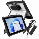 エムディーエス MDS-TSCSFG2BLTBK3 Microsoft Surface Go 3・Go 2対応 耐衝撃ケース（タイプカバー対応タイプ） 強化ショルダーベルトモデル ブラック