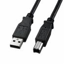 サンワサプライ KU20-15BKK2 USB2.0ケーブル（ブラック・1.5m）