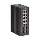 ブラックボックス LIG1014A INDRy 産業用スイッチ 10ポート 管理機能付 DC電源 10/100/1000BaseTx10 SFPx4