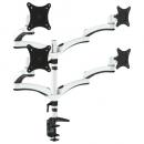 【法人様宛限定】JAPANNEXT JN-ARM-FE148DV 液晶ディスプレイアーム クランプ対応 15-34インチ対応 耐荷重8kg 4画面5軸/2年保証