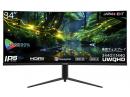 【法人様宛限定】JAPANNEXT JN-IPSC34UWQHDR-H 液晶ディスプレイ/34型/3440×1440/DP×2、HDMI×2/ブラック/スピーカー：有/2年保証