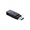 ELECOM MF-RMU3B128GBK USBメモリ/USB3.2(Gen1)/USB3.0対応/回転式/128GB/ブラック