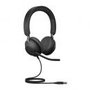 Jabra 24189-989-999 Jabra USBヘッドセット USB-A 両耳 UC認定「Jabra Evolve2 40 SE USB-A UC Stereo」