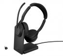 Jabra 25599-989-889 Jabra 無線ヘッドセット USB-C 両耳 UC認定 充電スタンド付「Jabra Evolve2 55 Link380c/390c UC Stereo Stand」