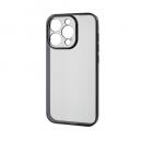 ELECOM PM-A23CUCTMKBK iPhone 15 Pro用ソフトケース/極限保護/メタリック加工/メタリックブラック