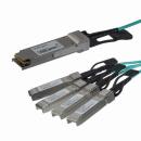 StarTech.com QSFP4X10AO15 QSFP+ アクティブ光ブレークアウトケーブル 15m Cisco製QSFP-4X10G-AOC10M互換 40GbE