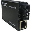 FXC LEX1852-005-ASB5 10/100/1000BASE-T to SX(2芯SC、MMF550m) メディアコンバータ + 同製品SB5バンドル