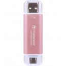 Transcend TS1TESD310P スティックSSD USB Type-A/Type-Cのデュアルコネクタ USB10Gbps 1TB ピンク