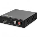 StarTech.com HD202A HDMIデジタルオーディオ音声分離器 4K/60Hz対応 HDR HDMI/Toslink光デジタル/RCAサウンドをサポート