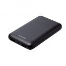 ELECOM DE-C44-10000BK モバイルバッテリー/リチウムイオン電池/薄型/USB PD/20W/10000mAh/USB Type-C入出力1ポート/USB-A出力2ポート/ブラック