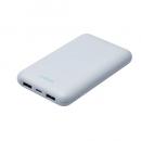 ELECOM DE-C44-10000BU モバイルバッテリー/リチウムイオン電池/薄型/USB PD/20W/10000mAh/USB Type-C入出力1ポート/USB-A出力2ポート/ブルー