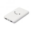 ELECOM DE-C44-10000WF モバイルバッテリー/リチウムイオン電池/薄型/USB PD/20W/10000mAh/USB Type-C入出力1ポート/USB-A出力2ポート/しろちゃん(ホワイト×ブラック)