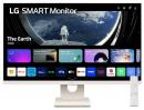 LG 27SR50F-W スマートモニター 27型/1920×1080/HDMI、USB/ホワイト/スピーカー：あり/WebOS23/スタンド型
