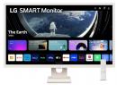 LG 32SR50F-W スマートモニター 31.5型/1920×1080/HDMI、USB/ホワイト/スピーカー：あり/WebOS23/スタンド型