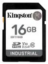 Kingston SDIT/16GB 16GB SDHC Industrial -40℃ to 85℃ C10 UHS-I U3 V30 A1 pSLC