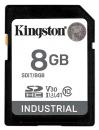 Kingston SDIT/8GB 8GB SDHC Industrial -40℃ to 85℃ C10 UHS-I U3 V30 A1 pSLC