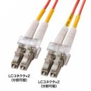 サンワサプライ HKB-LCLC5-01N メガネ型光ファイバケーブル（マルチ50μm、LC×2-LC×2、1m）