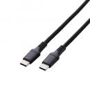 ELECOM MPA-CC5PS10BK USB Type-C to USB Type-Cケーブル/100W対応/高耐久/1.0m/ブラック