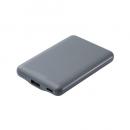 ELECOM DE-C45-5000DGY モバイルバッテリー/リチウムイオン電池/薄型/15W出力/5000mAh/USB Type-C入出力1ポート/USB-A出力1ポート/ダークグレー