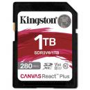 Kingston SDR2V6/1TB Canvas React Plus V60 SD メモリカード 1TB