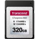 Transcend TS320GCFE860 CFExpress Card 320GB Gen3x2 SLC mode