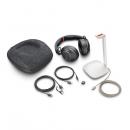 日本HP 8G7T8AA Poly Voyager Surround 85 USB-C+USB-A 変換アダプタ付 チャージスタンド付 両耳 ワイヤレスモデル ノイズキャンセリングマイク搭載 Microsoft Teams認定モデル