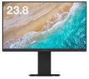 グリーンハウス GH-LCW24RH-BK 23.8型ワイド液晶ディスプレイ/1920×1080/HDMI、USB Type-C、DisplayPort/ブラック/スピーカー/5年保証/ADSパネル/昇降/ピボット画面回転/スイーベル機能搭載