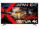 【法人様宛限定】JAPANNEXT JN-V750UHDR-U 液晶ディスプレイ 75型/3840×2160/HDMI×3、USB×1/ブラック/スピーカー有/1年保証