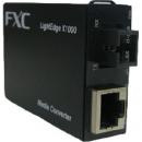 FXC LEX1841-20B-ASBX 10BASE-T/100BASE-TX to 100BASE-FX（シングルモード SCコネクタ 20Km） 1芯型マイクロメディアコンバータ + 同製品SBXバンドル