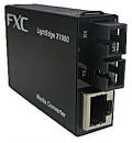 FXC LEX1842-02-ASBX 10BASE-T/100BASE-TX to 100BASE-FX（シングルモード SCコネクタ 2Km） 2芯型マイクロメディアコンバータ + 同製品SBXバンドル