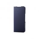 ELECOM PM-S241PLFUJNV AQUOS wish4 (SH-52E)用レザーケース/手帳型/UltraSlim/Flowers/薄型/超軽量/磁石付き/ネイビー