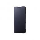ELECOM PM-S241PLFUNV AQUOS wish4 (SH-52E)用レザーケース/手帳型/UltraSlim/薄型/磁石付き/ネイビー