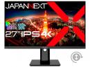 【法人様宛限定】JAPANNEXT JN-IPS2710UHDR-HSP 液晶ディスプレイ 27型/3840×2160/DP×1、HDMI×2/スピーカー有/ブラック/2年保証