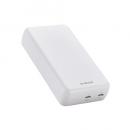 ELECOM DE-C52-20000WH モバイルバッテリー/リチウムイオン電池/20000mAh/USB PD対応/20W/USB-C入出力×2/ホワイト