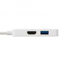 ELECOM DST-C31WH Type-C ドッキングステーション/USB-C×1/USB-A×1/HDMI×1/ホワイト