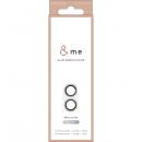 ELECOM PM-A24AFLLP5SVG iPhone 16/iPhone 16 Plus用カメラレンズカバー/ガラス/&Me/グリッター仕様/シルバー