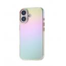 ELECOM PM-A24AHVCACR iPhone 16用ハイブリッドケース/&Me/オーロラ/ストラップシート付属/クリア
