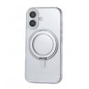 ELECOM PM-A24AMAGSTGY iPhone 16用ハイブリッドケース/MAGKEEP/スタンド/グレー
