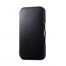 ELECOM PM-A24APLFY2BK iPhone 16用レザーケース/手帳型/耐衝撃/NEUTZ/磁石付き/ブラック